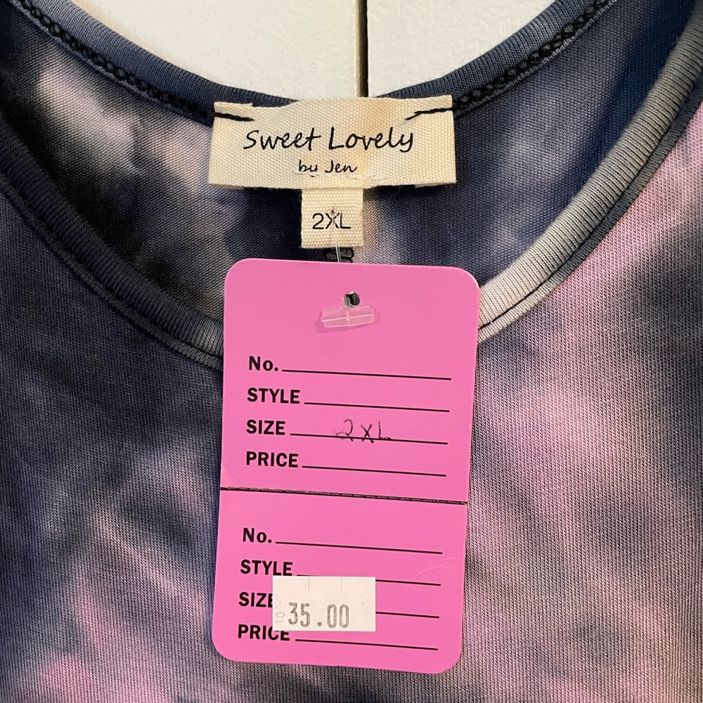 New never worn long maxi tie-dye dress